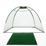 10' x 7' Rounded Golf Net angled view