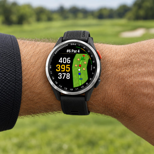 Garmin's Approach S44, Silver/Black Silicone