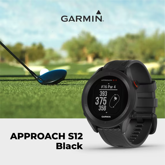 Garmin Approach S12 GPS Golf Watch - Black