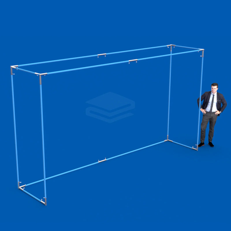 Tarps 8' x 10' Golf Simulation Enclosure Kit with Screen & Side Panels — Daddyshack