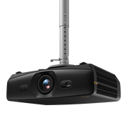 BenQ AK900ST golf simulator projector on a ceiling mount, front view