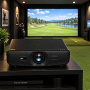 BenQ AK900ST 4K laser golf simulator projector, front angle view