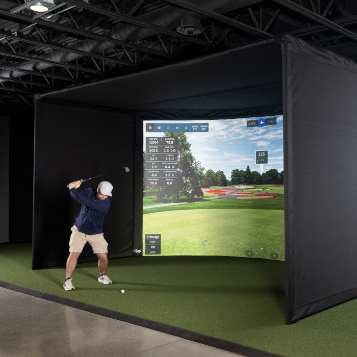 Carl´s Curved Golf Simulator Enclosure Kit with Impact Screen