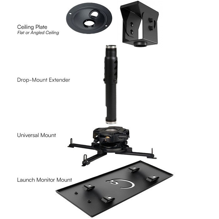 Carl´s Launch Monitor Ceiling Drop-Mount Kit